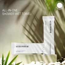 올인원샤워웻타올 특대형 300x750mm 바디티슈 세정타올 친환경 EWG1등급 시원한 청량감