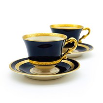 Antique 시라쿠스 마셔니스 Marchioness 코발트블루 데미 듀오 레트로 뉴욕 빈티지카페, 1개