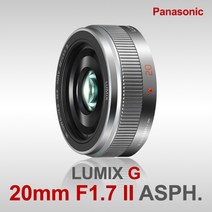파나소닉 정품 LUMIX G 20mm F1.7 II ASPH 광각단렌즈 신품 k, 실버, 일반 MCUV필터