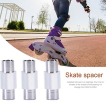 베어링용 교체 부품 수리 스케이트 스페이서 도구 내구성 휴대용 알루미늄 스포츠 인라인 롤러 10 개/백