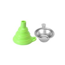 3D 프린터 부품 Anycubic photon sla 3d 프린터 액서리 용 고품질 금속 uv 수지 필터 컵 + 실리콘 깔때기, 03 green