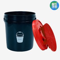 버킷28 세차버킷 블랙+그릿가드 레드+감마씰 레드 버킷 돌리 대용량 자동차 차량 세차 물통 바구니, 세차버킷28블랙+그릿가드레드+감마씰레드