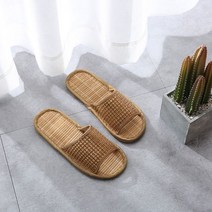 여성 라탄 슬리퍼 거실용 실내화 꼬임 왕골 여름 예쁜 신발 커플 슈즈