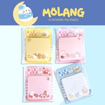 [iwoori] 몰랑메모패드 포스트잇 4개묶음