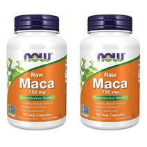 Now Foods Raw Maca 로우 마카 750mg 90정 2개