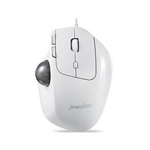 Perixx PERIMICE-520 유선 USB 인체공학 프로그래머블 트랙볼 마우스 각도 조절 가능 8버튼 디자인 블랙 PM-520-11447, White_Wired