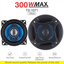 2 개 4 인치 2 웨이 300W 자동차 스피커 자동차 HiFi 오디오 전체 범위 주파수 동축 스피커 고음 스피커, 하나