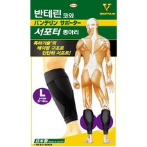 최신버전 반테린코와 서포터 압박용밴드 모음, 반테린코와 서포터종아리검정(M)2매, 1개