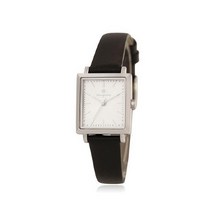 OST [OST] 매트블랙 스퀘어 가죽시계 OTW120107ASB