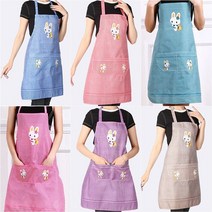뉴 방수 앞치마 다용도 생활방수 주방 요리 설거지 보육교사 애견 미용 미술 작업 포켓 주머니 데일리 편리, 브라운