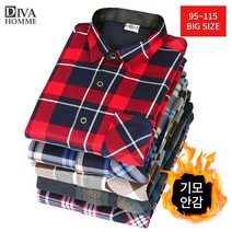 소프트 기모 안감 체크 남방