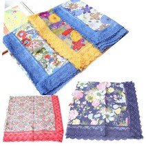 솔미네 레이스 에티켓 손수건 무릎덮개 스카프 앞치마 플라워 턱받이 면소재 선물