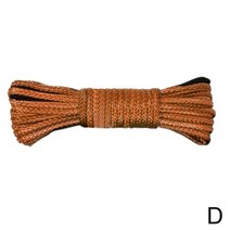 7700/10000/12000lbs 윈치 로프 나일론 고강도 섬유 견인 자동차 ATV UTV 오프로드 용 6mm x 15m 스트랩, D, 하나