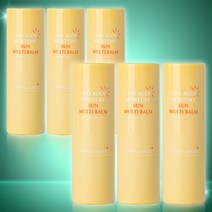 더마쉐어 콜라겐 모이스처 촉촉한 보습 선 멀티밤 수분 자외선차단 주름 미백 광채 링클 선스틱 멀티밤 SPF50+ PA++++, 11g, 6개