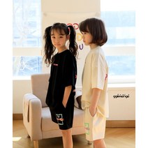 여아 반팔 나그랑상하복 주니어 초등학생 퍼즐상하 반바지 운동복세트