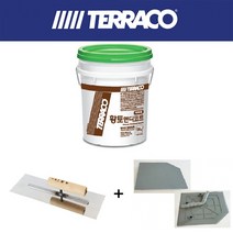 테라코 황토핸디코트 20KG (외부용) + 스테인리스사각고대 + 고대판 SET, [TSS_D1335] 황토핸디코트(외부용)+고대+고대판
