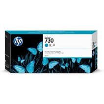 HP 정품플로터잉크 No.730 P2V68A Cyan T1700 300ml T1700, 단일 수량