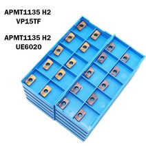 10PCS APMT1135 APMT1604 H2 UE6020 초경 인서트 밀링 커터 APMT 1135 1604 엔드 터닝 블레이드 금속 선반, 10PCS_APMT1135 H2 UE6020