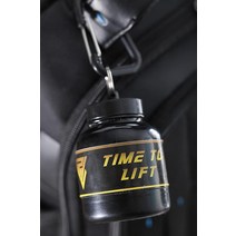 TIME TO LIFT 휴대용 단백질 홀더 - 깔때기 열쇠고리 휴대가 간편함 모든 보충제에 적합 (단백질 파우더 운동 전 BCAA 탄수화물). TSA 승인 용기. 피트니스