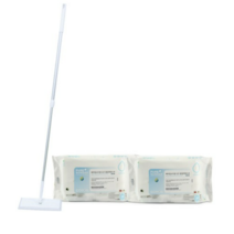 선우랜드 막대걸레 표준형 2단청소기 + 청소포 3p + 베이킹소다 물걸레청소포 60p, 4세트