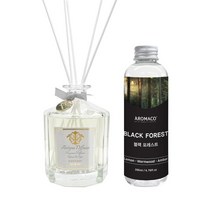 아로마코 아로마코앤티크 디퓨저250ml+리필200ml 세트, 블랙포레스트_플라워미스트