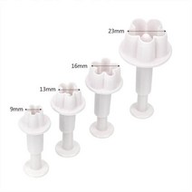 3D 젤라틴 푸딩노즐 + pcs 10 아트 도구 주사기 젤리만들기 꽃 케이크, K, 4pc 꽃틀