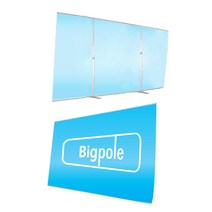 포토존 포토월 백월용 빅폴 배너거치대-가로4.5m 세로 1.4m ~ 2.4m, 페트4500x2200