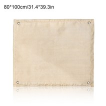 가성비 캠핑 내화 그릴 매트 천 난연성 엠버 담요 피크닉 바베큐용 단열 패드, [11]  80x100cm