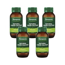Thompsons 톰슨 내추럴 리퀴드 칼슘 Natural Liquid Calcium 60정, 5개