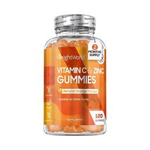 남성 여성 어린이 위한 비타민C 젤리 5세 이상 120 VTC 씹을 수 있는 2개월 공급 살구 오렌지 맛