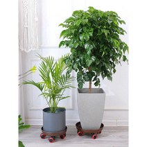 바퀴달린 화분받침대 공기청정기 받침대, 검정색 26(특수 철) 내경 23cm