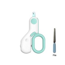 별가위 강아지커브 요술가위 cat dog nail trimmers for small animals pet nail clipper cutter with led light 손질, 블루 세트