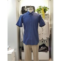 [워모] [W몰 ] &토마스 S/S 블루 도트패턴 반팔셔츠JDLJIJ51