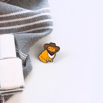 고양이 브로치 캐릭터 뱃지 가방 금속 뱃지 스카프 고정핀