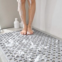 친환경TPE 욕실 욕조 미끄럼방지매트 흡착식 강력고정, 오렌지, 대형