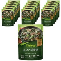 쉐푸드 소고기 미역국, 500g, 5개