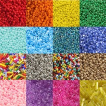 뉴욕 빈티지 비즈공예재료 시드비즈, 1 뉴욕불투명, 3MM, no.12 믹스