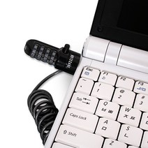 노트케이스 휴대용 노트북 잠금장치, DELTA10, 블랙