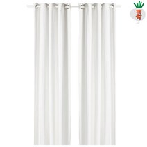이케아 커튼 반투명 모알리나 한쌍 화이트 145x250cm 커텐 창문 거실 가림막 가리개 방한 방풍 홈데코