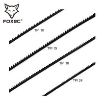 밴드쏘 각도 절단기 목공 공구FOXBC 48pcs 135mm 고정 된 스크롤 톱 블레이드 10/15/18/24 Dewalt Craftsm, 03 24TPI