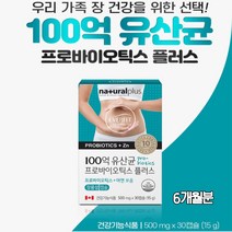 담다 100억유산균 프로바이오틱스 프로바이오텍스 프로바이오스틱 17종혼합 유상균 아연보충 장용성캡슐, 6개, 500mgx30캡슐