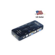 Unbranded/Generic 4 포트 USB 2.0 KVM VGA 스위치 Box 어댑터 PC Desktop