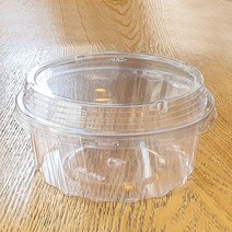 더팩컴퍼니 빙수용기 샐러드용기 스크류 800ml 60개 480개(뚜껑포함), 1박스, 480개