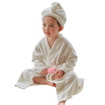 디어딜리 베이비 배쓰 로브 세트 M, 1개, 화이트