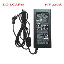 AC DC 어댑터 19V 2.53A AC DC 어댑터 충전기 LG LCD 전원 공급 장치 LCAP35 45 DA-48F19 32MB25VQ, 02 EU Cable