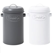 키펙스 심플캔 종량제 휴지통 10L, 화이트, 1개