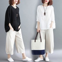 Happy shopping 여자 린넨 티셔츠 추천 BT2037