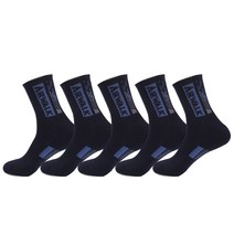 5족 남자 공장 현장 작업화 안전화 자전거 등산 테니스 중목 장목 이중 삼중 두꺼운 파일 도트 스포츠 양말, 곤색5켤레