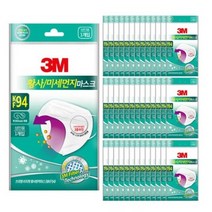 3M 이지핏 황사마스크 KF94 화이트, 40개입, 3개