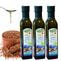 GOCCIA DORO 유기농 냉압착 아마씨유 250ml, 3개